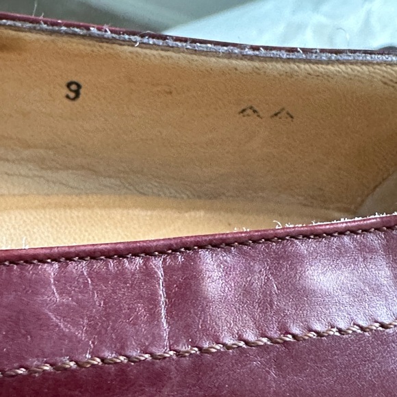 Julianelli Vintage Leather Blocked Heels Librarian Loafers Dress Shoes Size 9AA - Picture 11 of 11